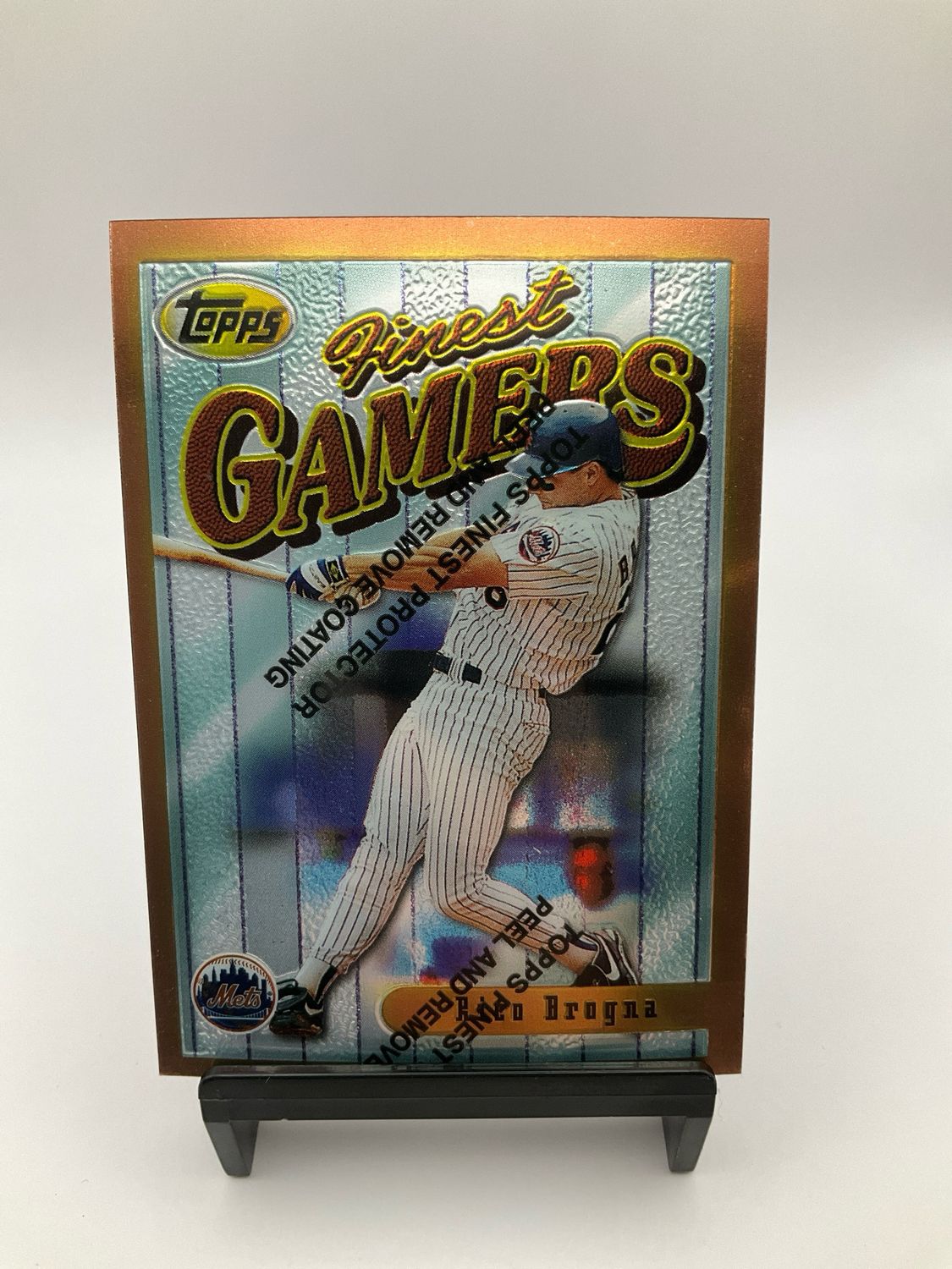 1996 Finest New York Mets Baseball Card #B116 Rico Brogna B