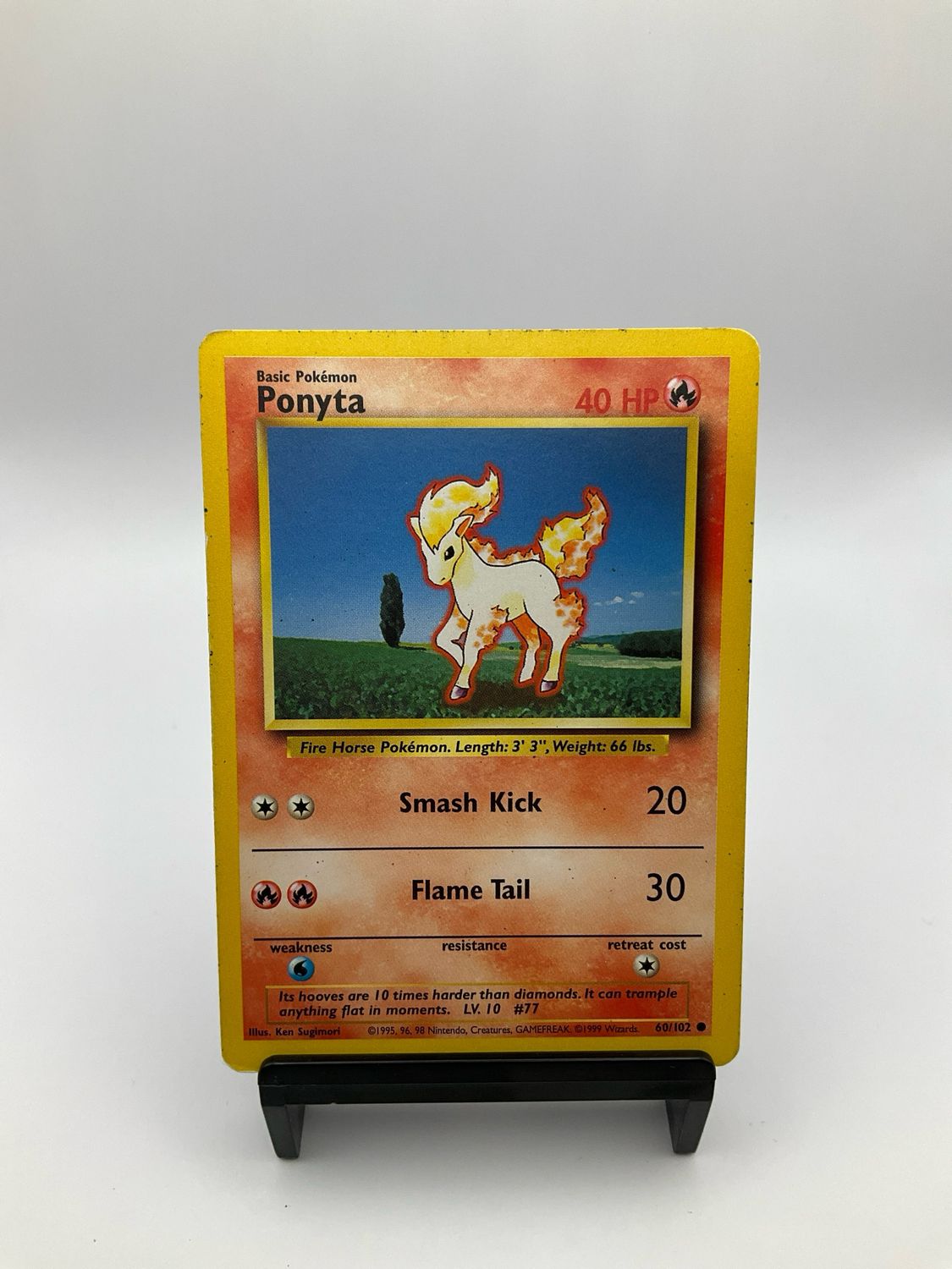 1999 Pokémon Card Base Set Ponyta 60/102