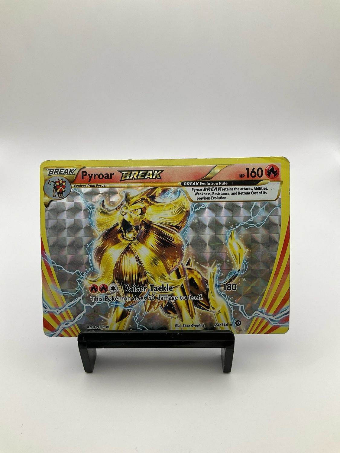 Pyroar BREAK 24/114 XY Steam Seige Ultra Rare Holo Pokémon Trading CG 2016 NM