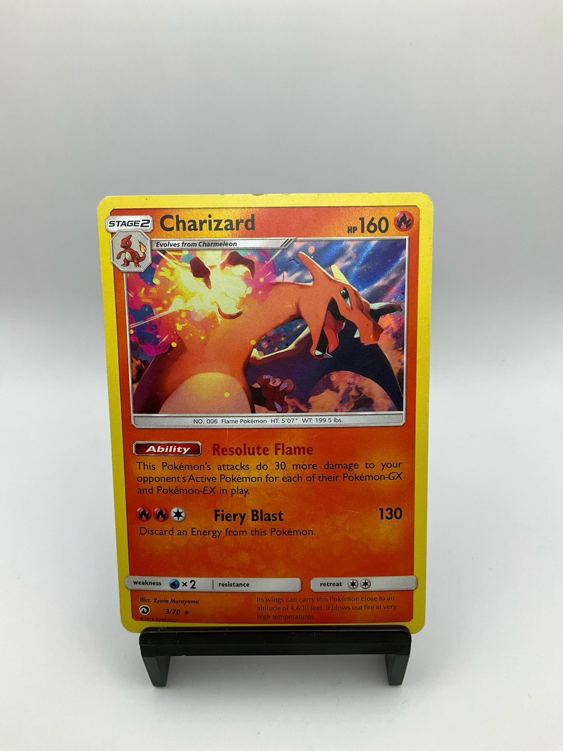 Pokemon 2015 Charizard 3/70 2018 Battle Academy Charizard Deck Card Promo