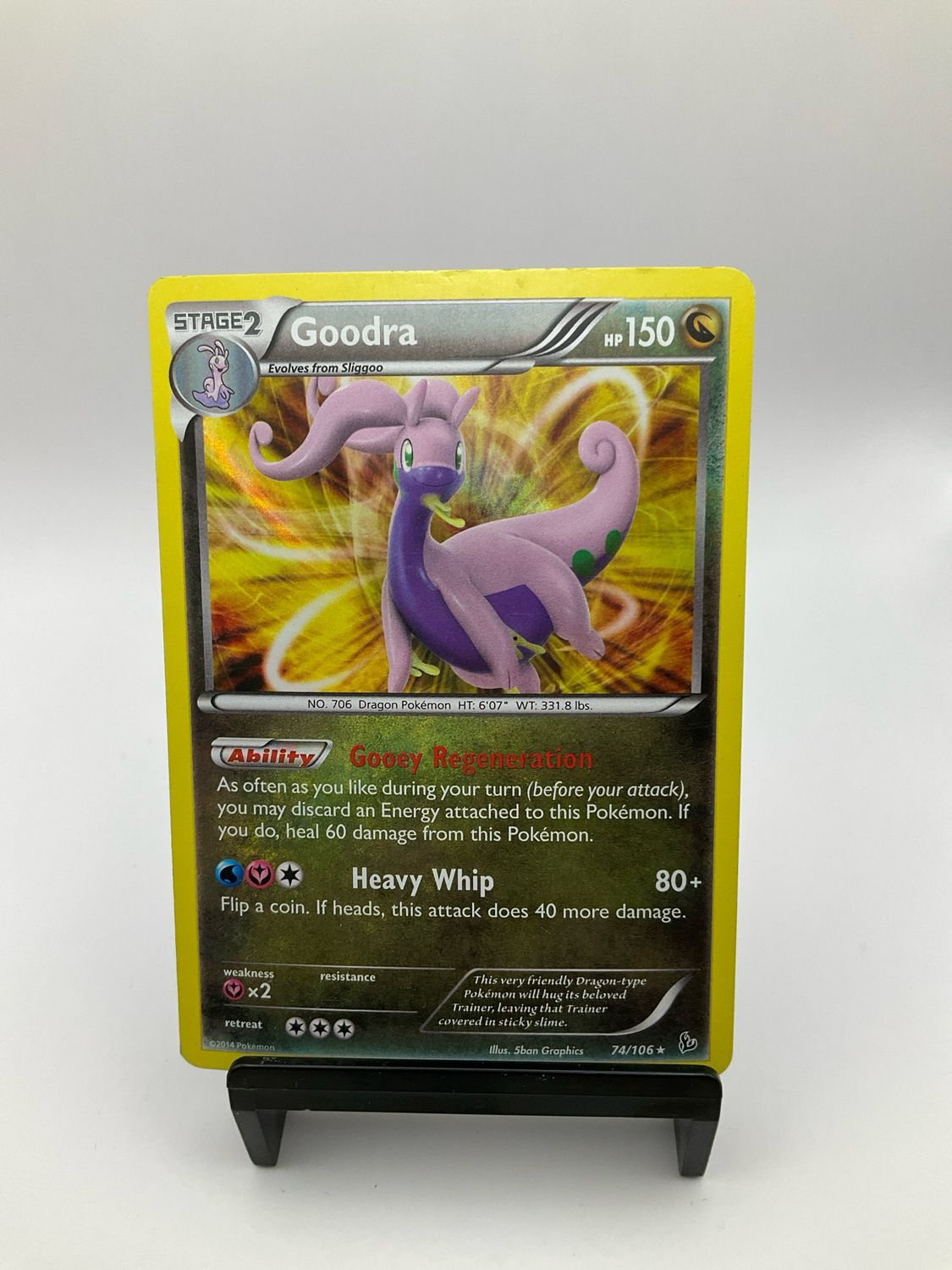 Goodra 74/106 Ultra Rare Pokemon XY Flashfire Holo Foil Card 2014