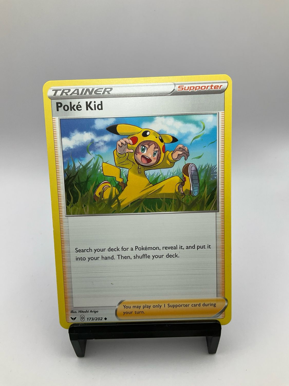 2020 Pokemon Poke Kid #173/202 Pokemon Sword &amp; Shield Reverse Holo Trainer TCG Card