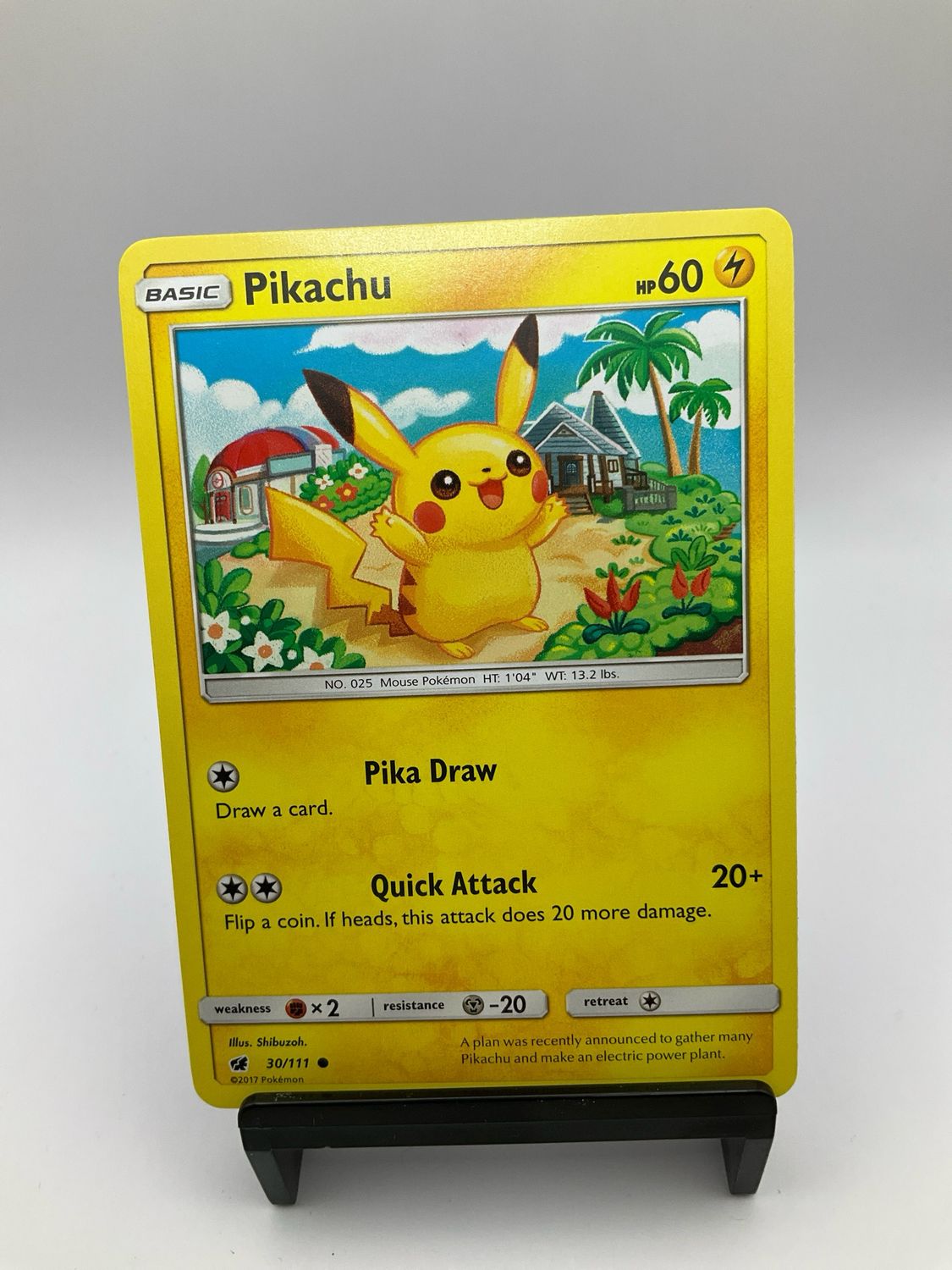 2017 Pokemon Pikachu 30/111 rimson Invasion NM/M Regular Common