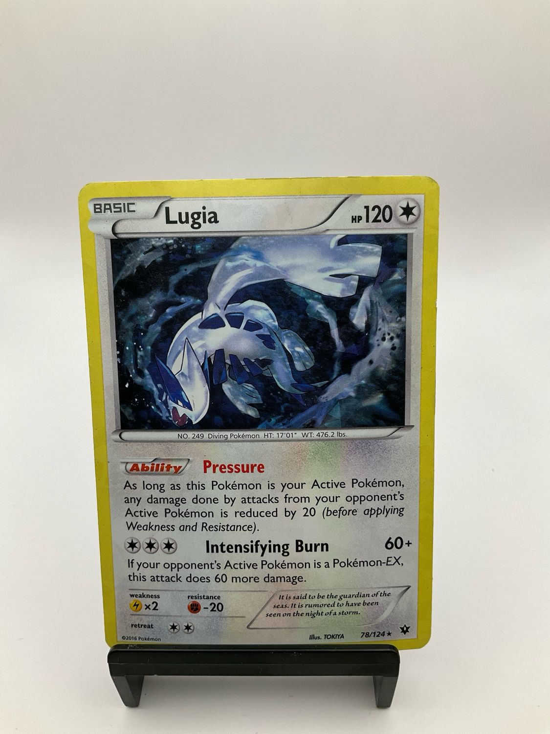 2016 Pokemon Lugia 78/124 Fates Collide  Holo