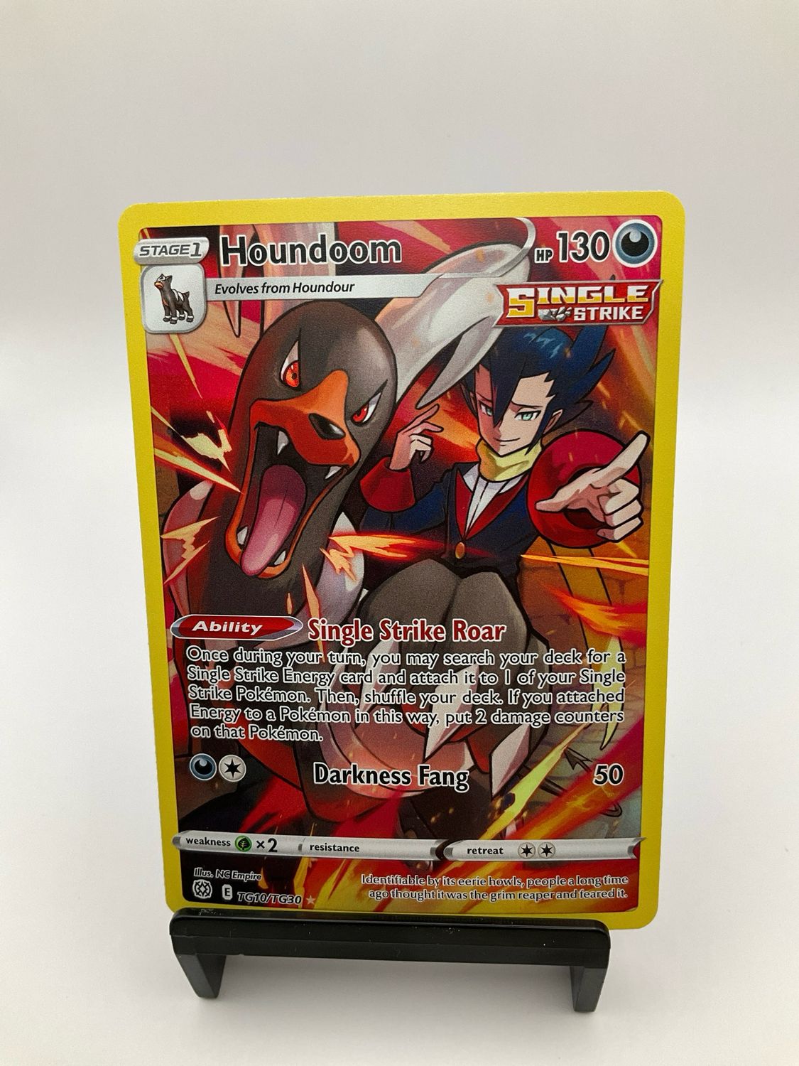 2022 Pokemon AS Houndoom TG10/TG30 SWSH Brilliant Stars Trainer Gallery Holo