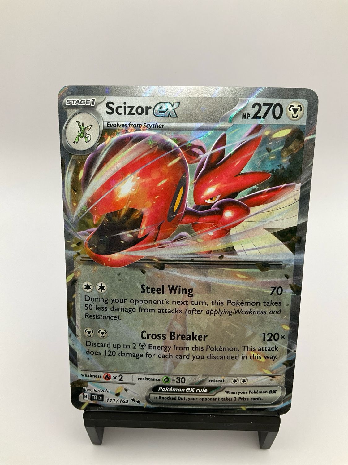 2024 Pokemon Scizor ex - 111/162 - Pokemon TCG Temporal Forces