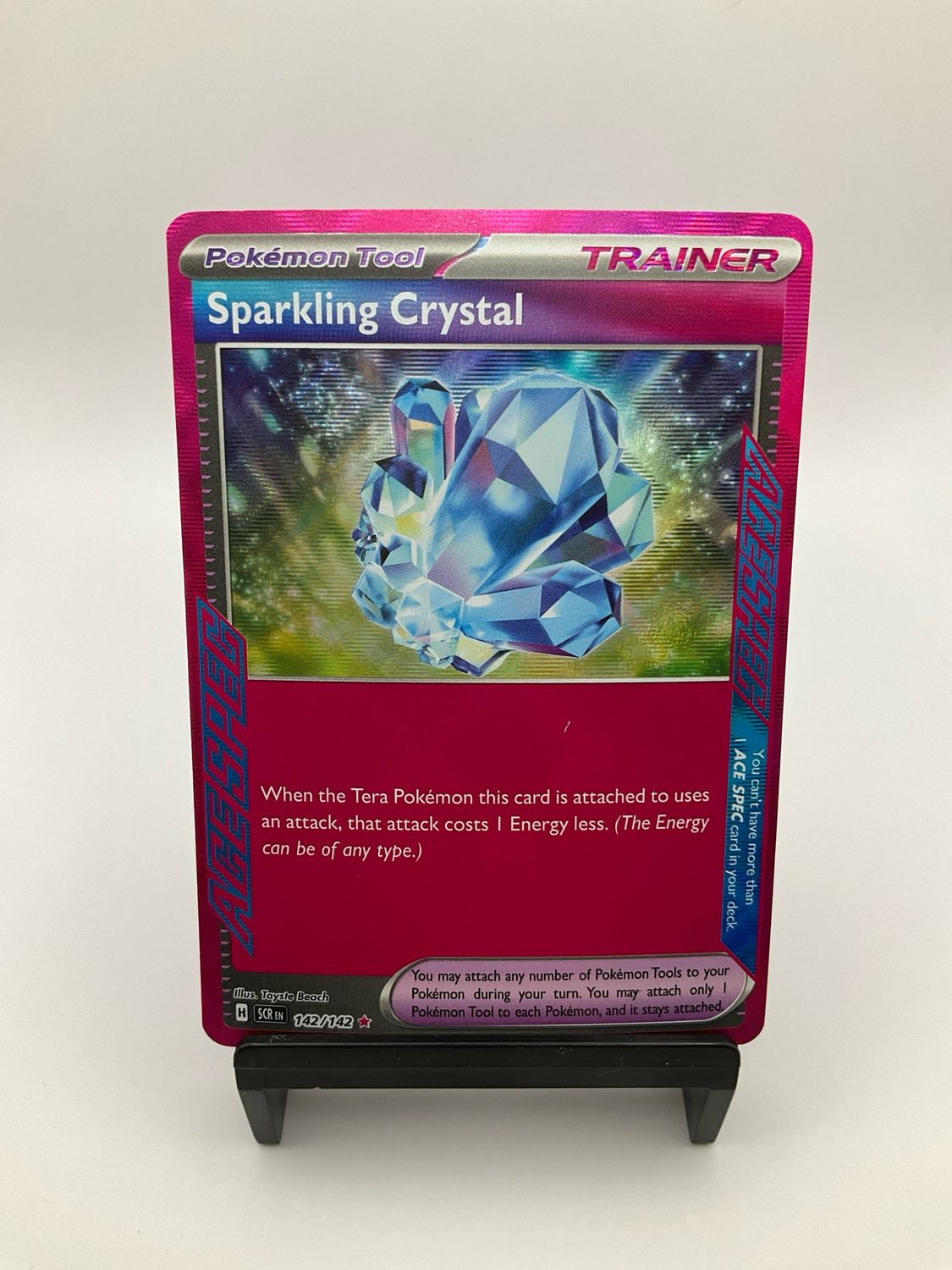 2024 Pokemon Sparkling Crystal 142/142 Stellar Crown ACE SPEC Ultra Rare Holo
