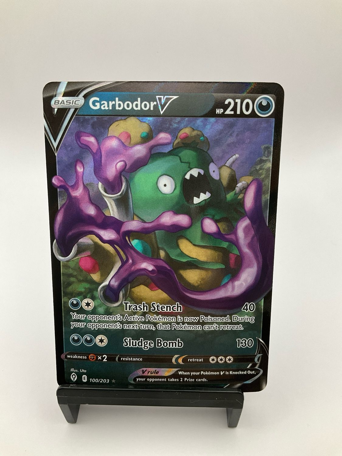 2021 Pokemon Garbodor V 100/203 | SWSH - Evolving Skies Ultra Rare