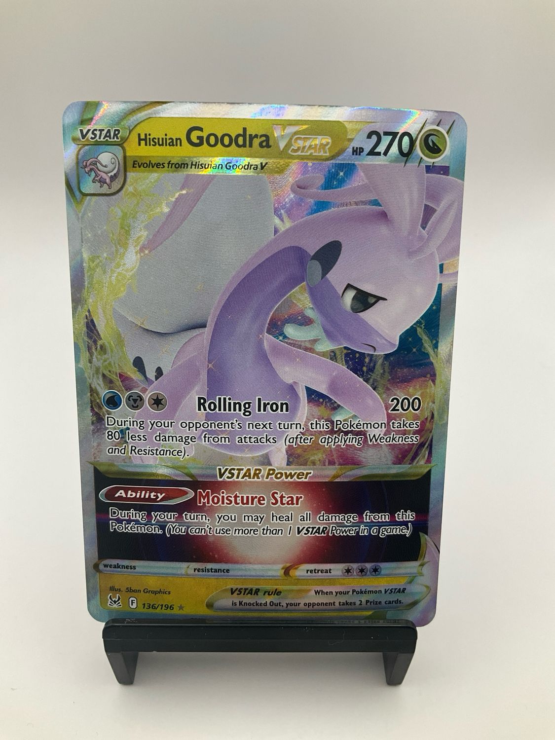 2022 Pokemon Hisuian Goodra VSTAR - Lost Origin 136/196 Halo