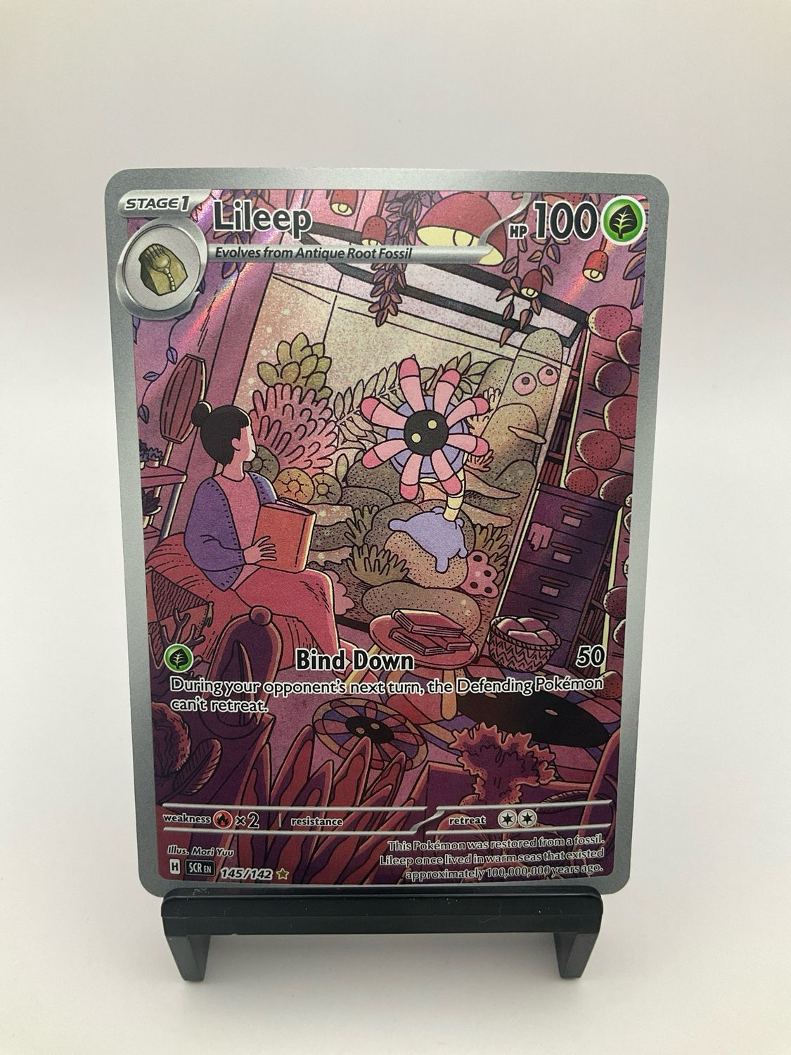 2024 Pokemon Lileep 145/142 Illustration Rare SCR Stellar Crown