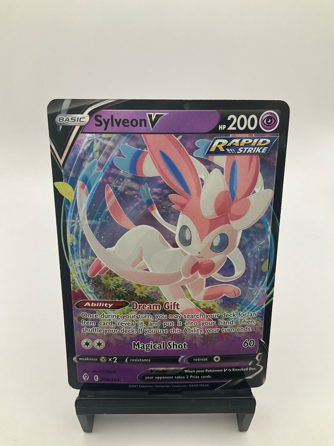 2021 Pokemon Sylveon V 074/203 - SWSH: Evolving Skies Ultra Rare