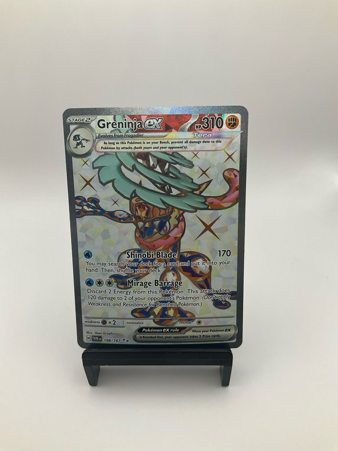 2024 Pokémon Greninja ex Scarlet &amp; Violet-Twilight Masquerade 198/167 Holo Ultra