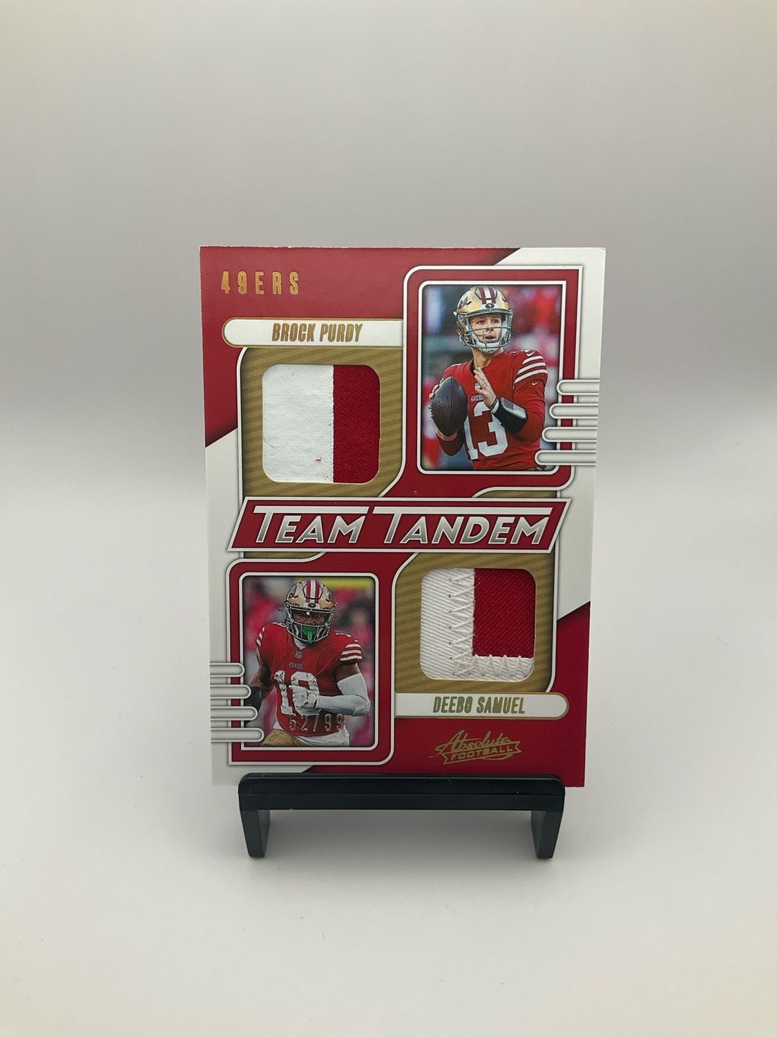 2023 Panini Brock Purdy &amp; Deebo Samuel Team Tandems Dual Patch 52/99 49ers