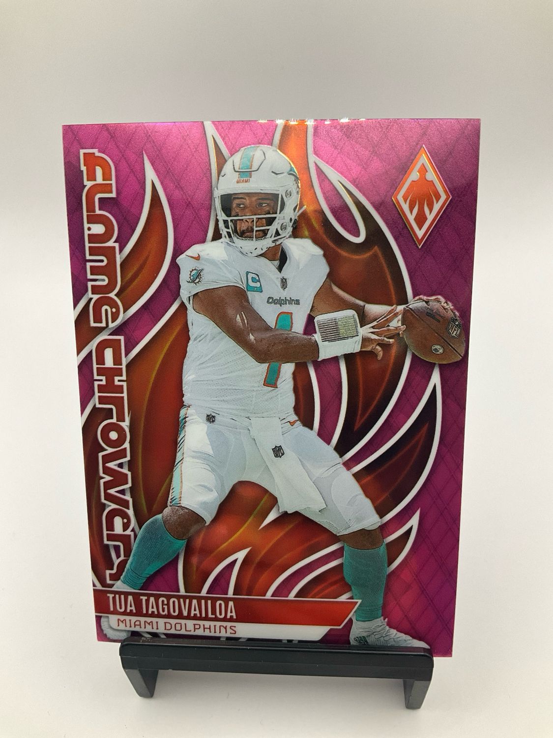 2023 Panini Phoenix #FLA-26 Tua Tagovailoa Flame Throwers Pink 112/175