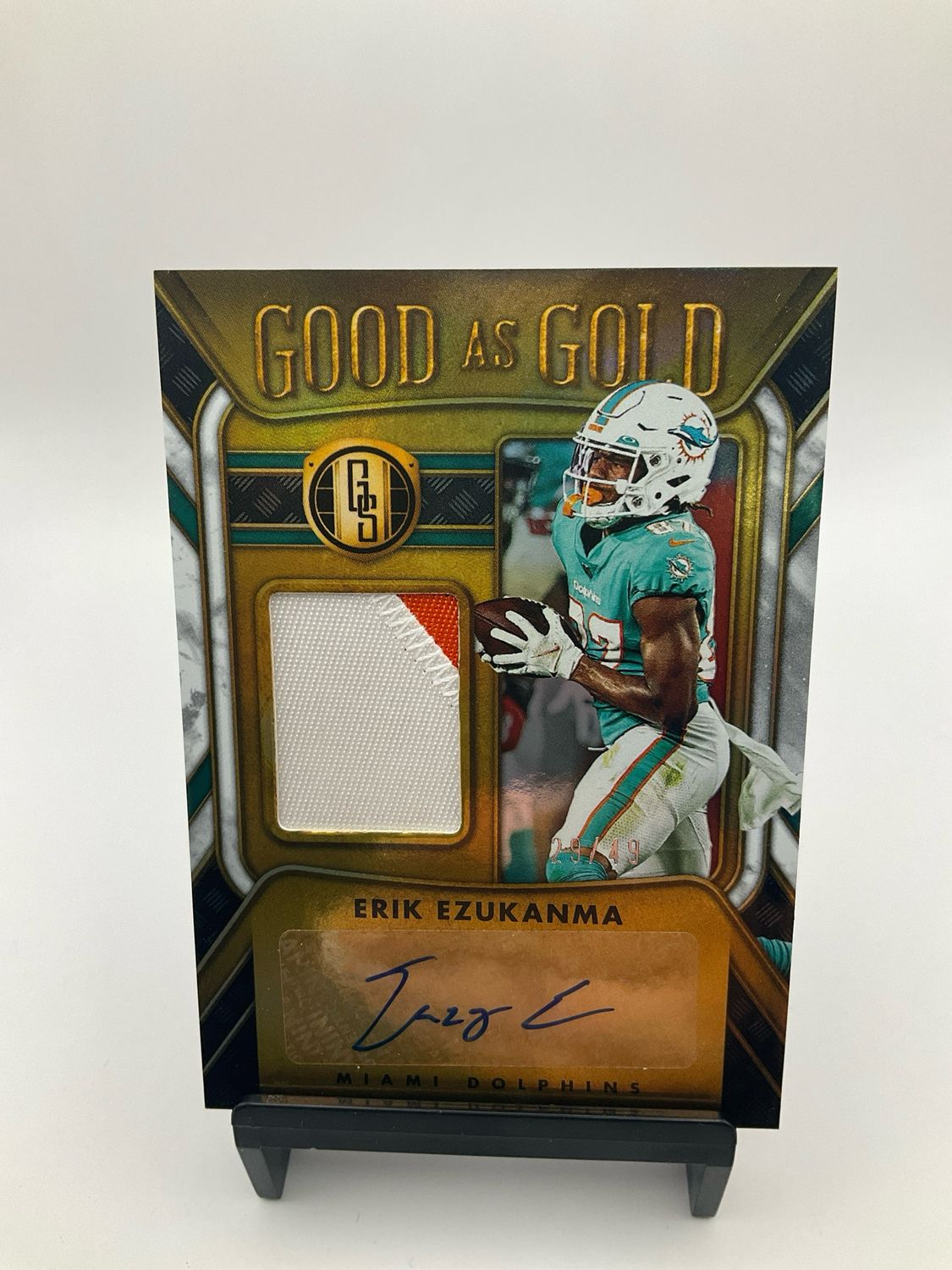 2023 Gold Standard Erik Ezukanma No. 21 29/49 Patch Auto