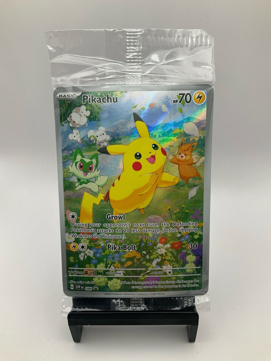 PALDEA ADVENTURE CHEST PIKACHU BLACK STAR PROMO 008