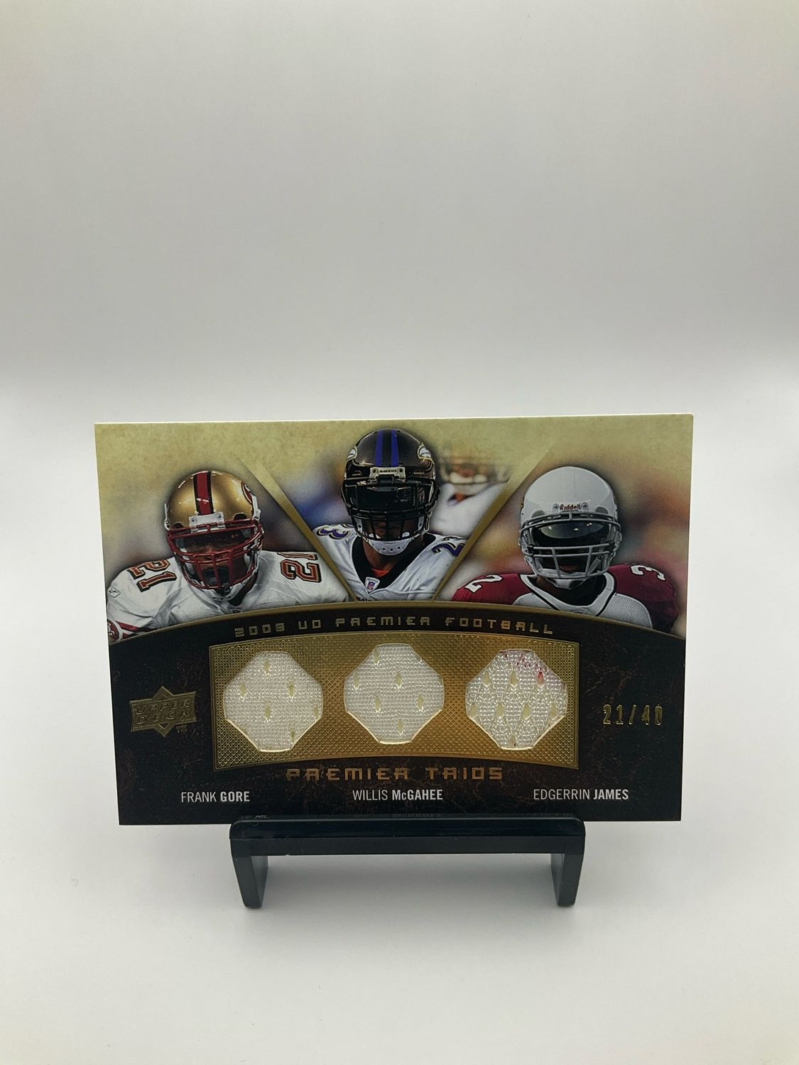 2008 Upper Deck Premier Gore/McGahee/James Patch /40