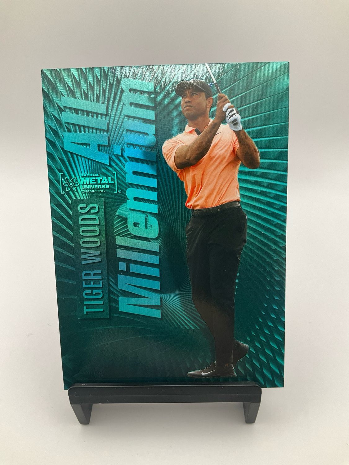 2024 SKybox Metal Universe Chapions Tiger Woods Aqua