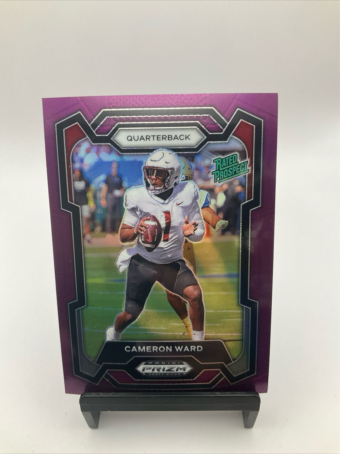 2024 Panini Prizm Draft Cameron Ward #199 Purple /75