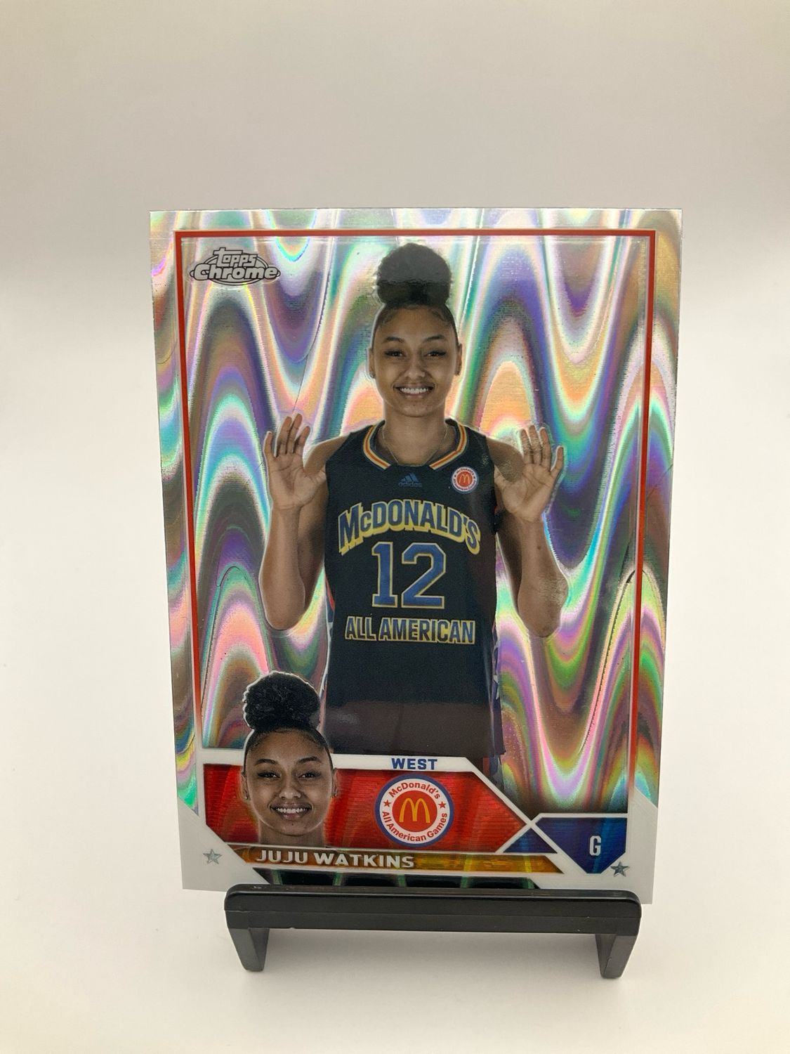 2023 TOPPS CHROME MCDONALD&#39;S ALL AMERICAN JU JU WATKINS RAY WAVE
