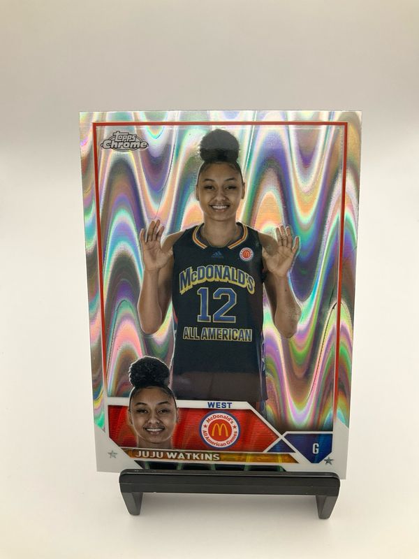 2023 TOPPS CHROME MCDONALD&#39;S ALL AMERICAN JU JU WATKINS RAY WAVE