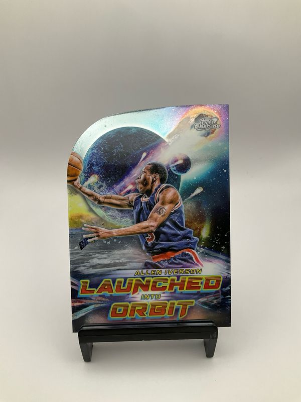 2023-24 Topps Chrome Cosmic Basketball Allen Iverson Launched Into Orbit #LIO-20