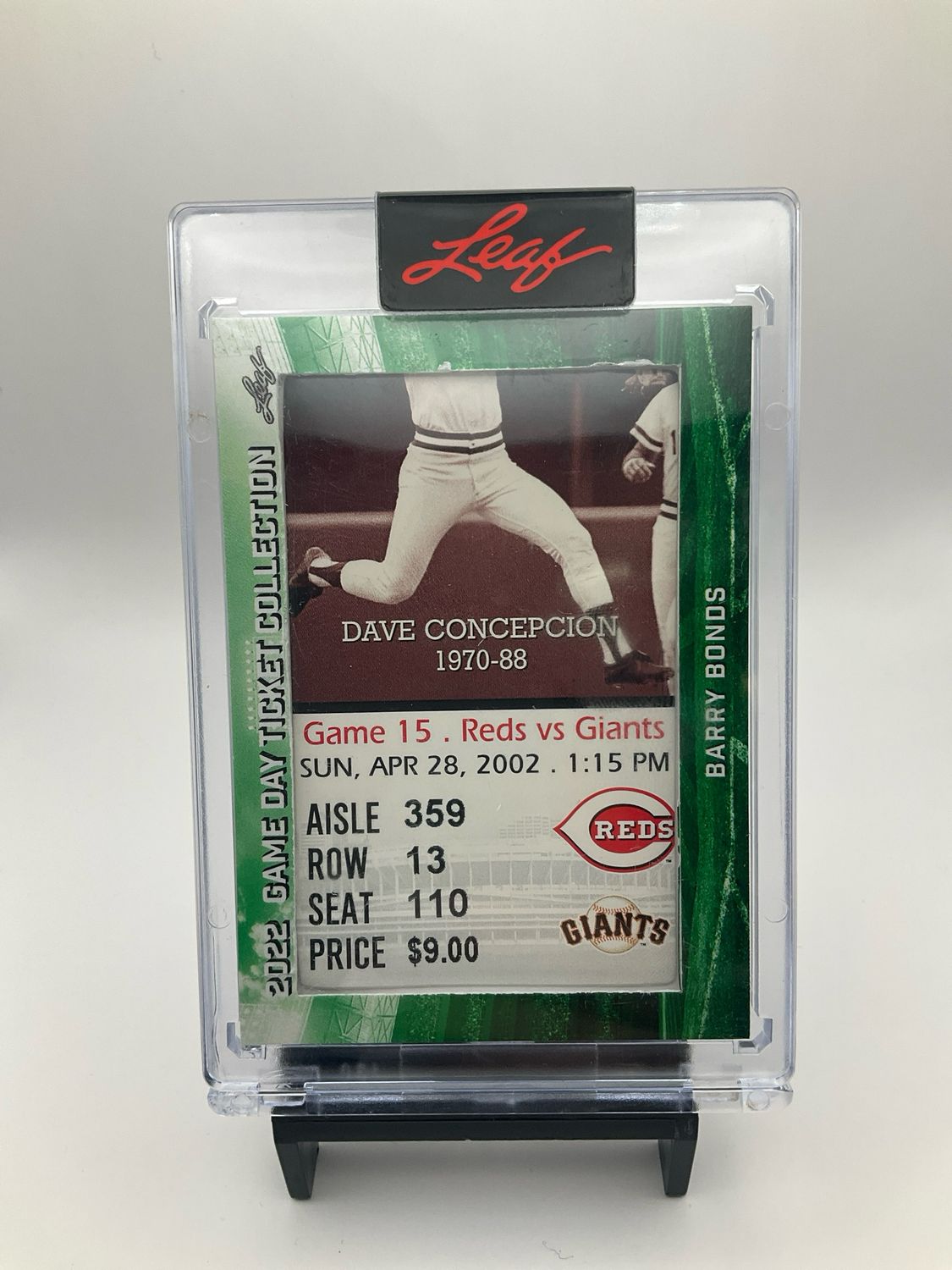 2022 LEAF BARRY BONDS GAME DAY TICKET COLLECTION