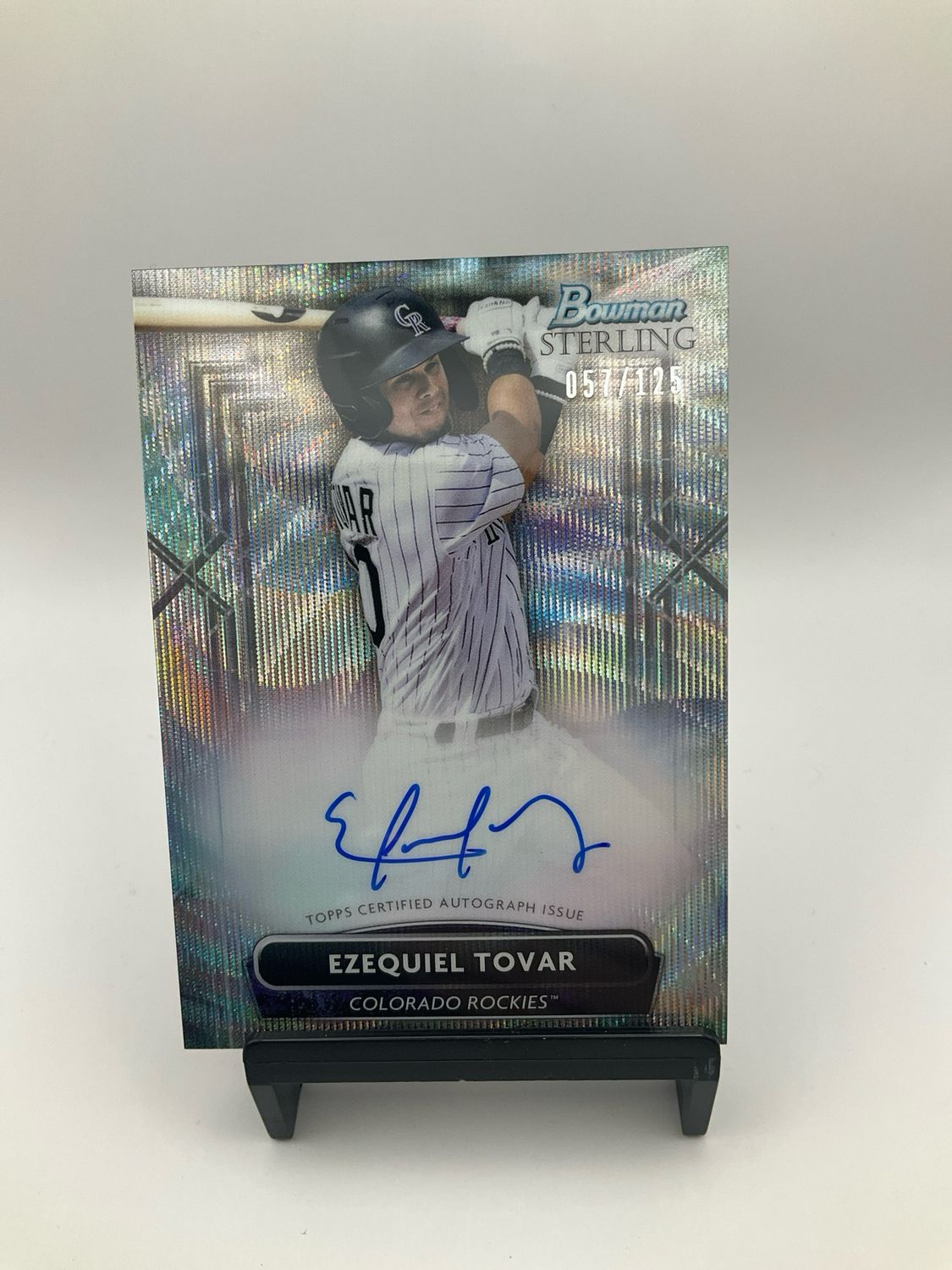 2022 Bowman Sterling - Prospect Autographs #PA-ET Ezequiel Tovar AUTO /125