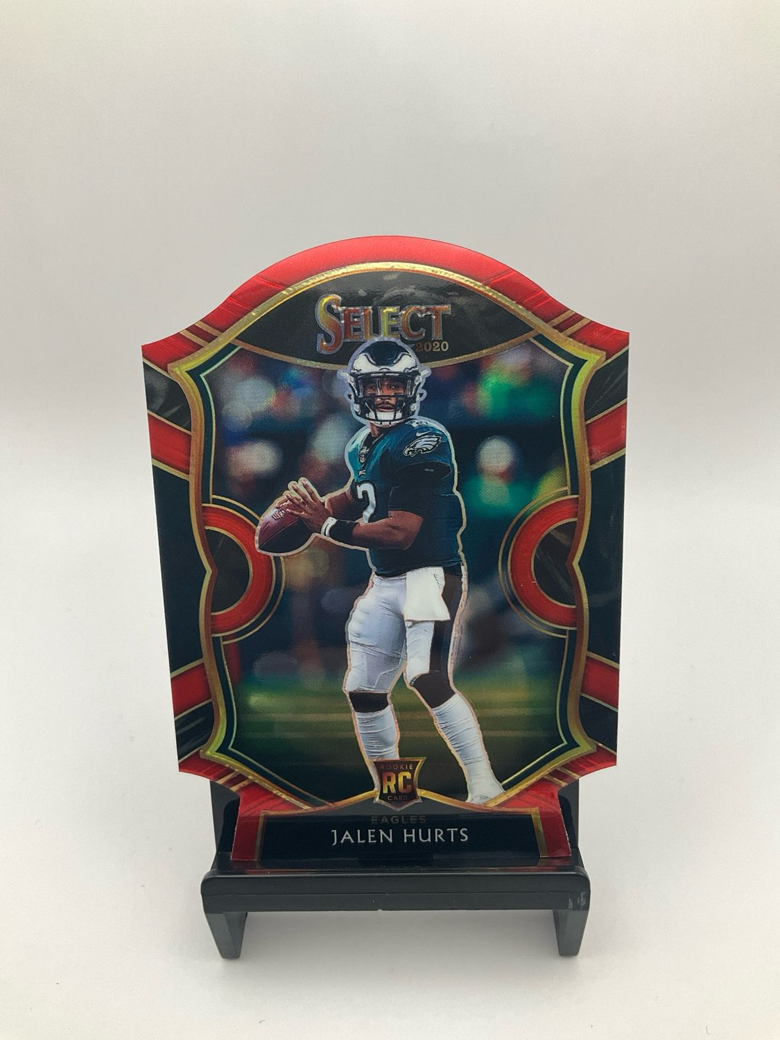 2020 Select Jalen Hurts Rookie Concourse Level Red Die Cut Prizm RC #50