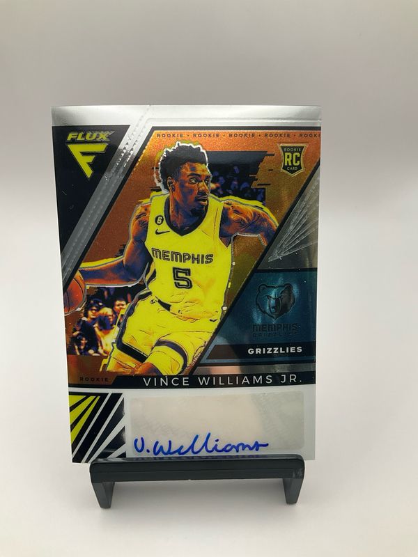 2022-23 Panini Flux Vince Williams Jr. Rookie Signatures Auto RC #FRS-VWL