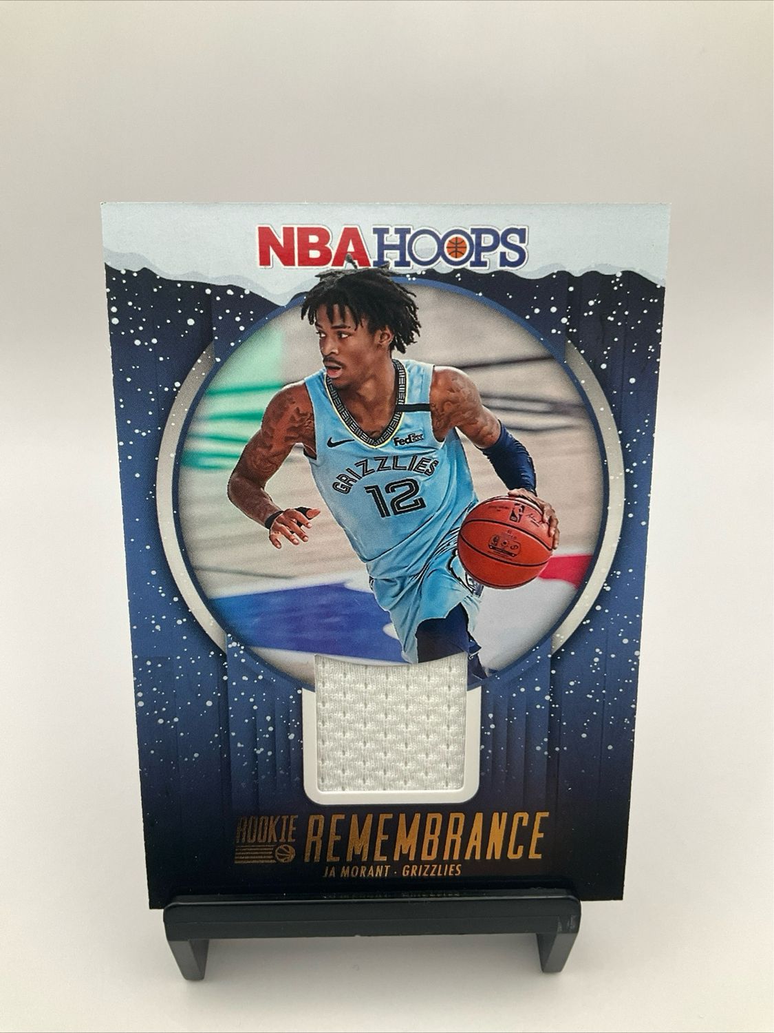 2023-24 Panini NBA Hoops Ja Morant Rookie Remembrance Player-Worn Patch #RR-JAM