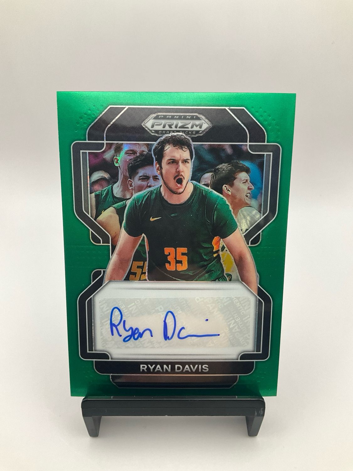 2022 PANINI DRAFT PICKS #DP-RDA RYAN DAVIS GREEN PRIZM ROOKIE AUTO