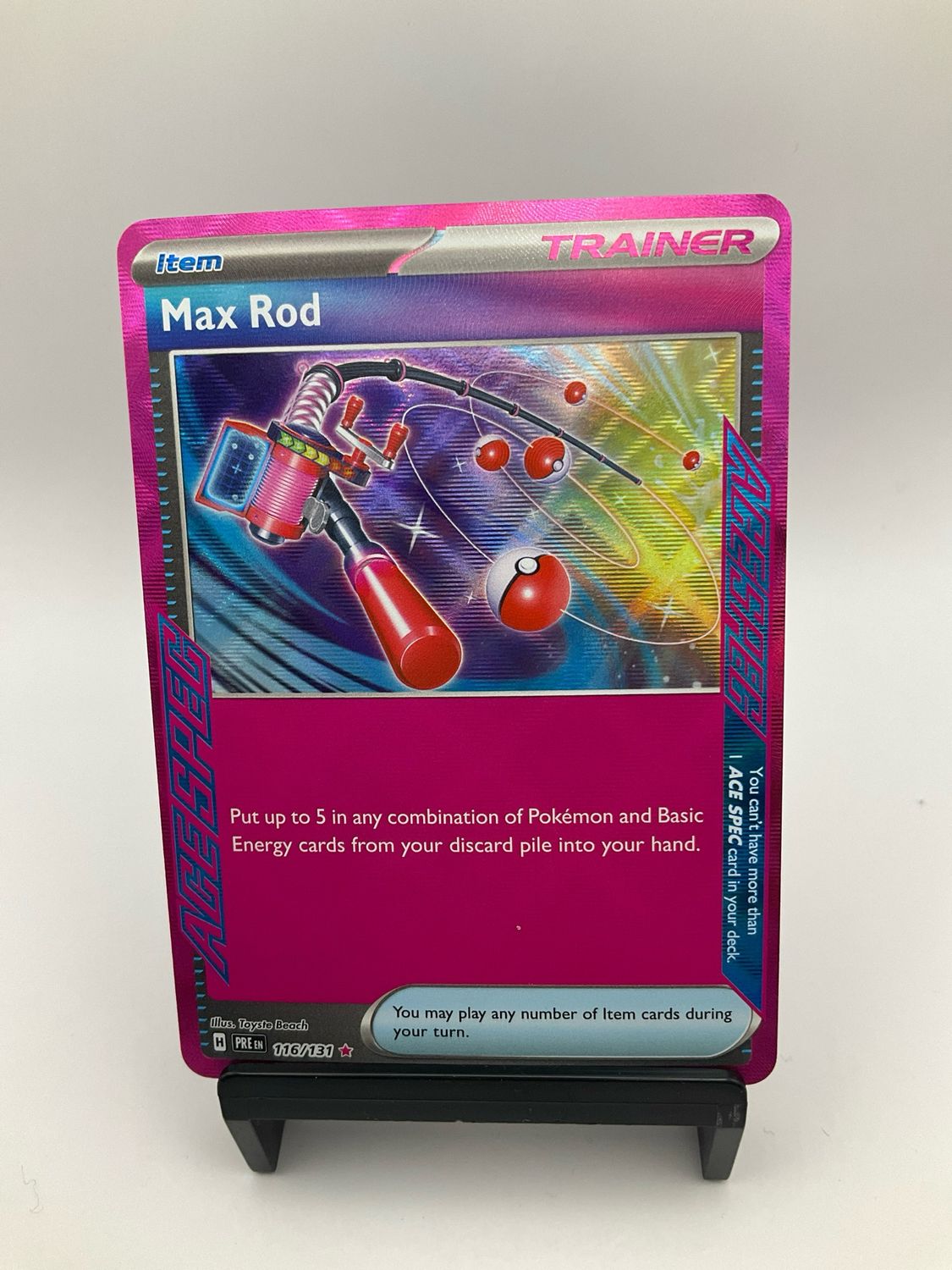 Max Rod Reverse Holo 116/131 Prismatic Evolutions