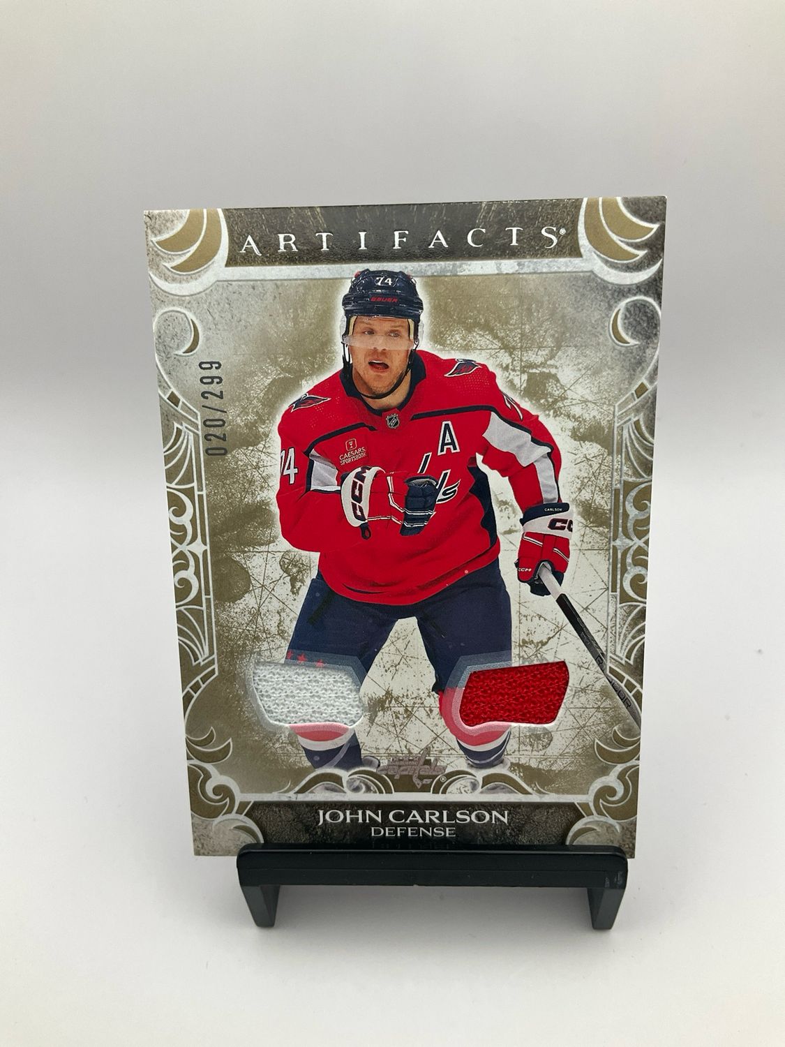 2024/25 ARTIFACTS JOHN CARLSON DUAL PATCH 020/299
