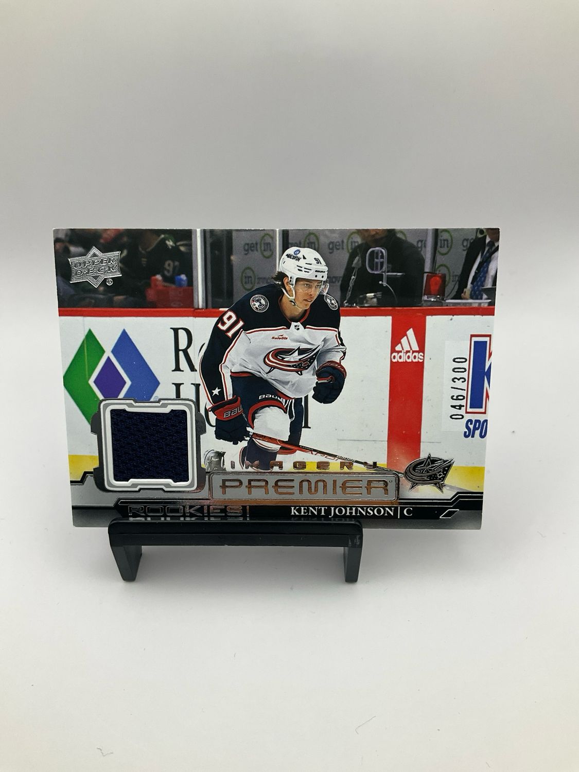 2022-23 Upper Deck Premier KENT JOHNSON Rookie Patch /300 Imagery #PDJR-KT
