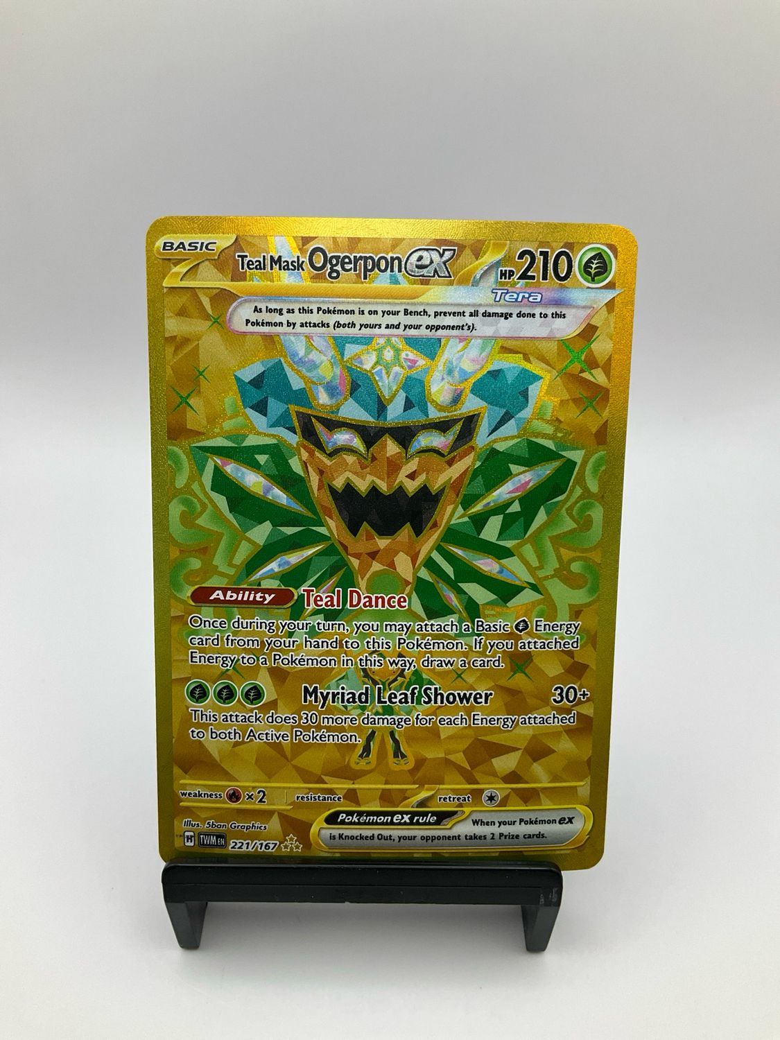 POKEMON TEAL MASK OGERPON EX 221/167