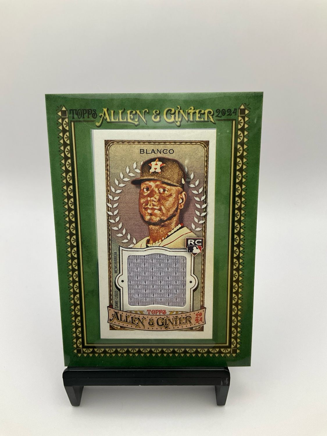2024 TOPPS A &amp; G RONEL BLANCO MINI FRAMED CARD GREEN