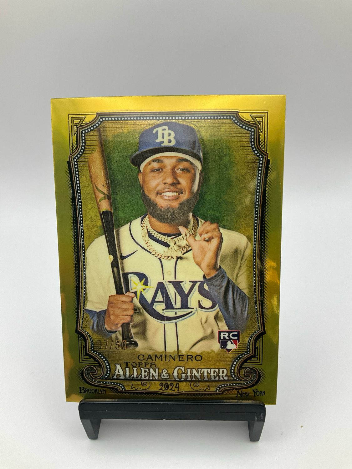 2024 TOPPS A &amp; G JUNIOR CAMINERO GOLD NO.92 07/50