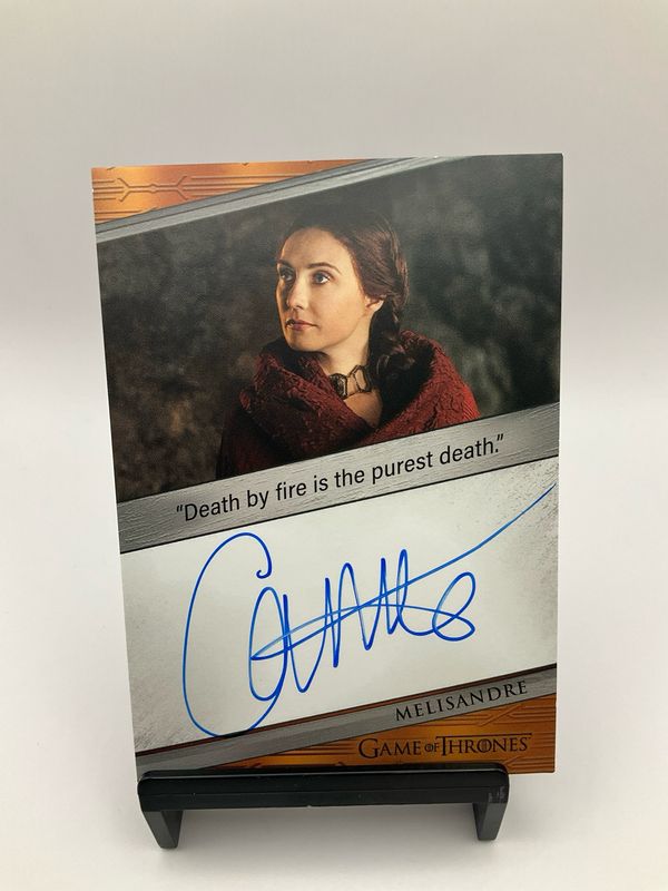 Game of Thrones Art &amp; Images Carice Van Houten as Melisandre Quotable Autograph