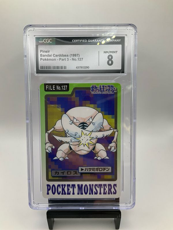 1997 BANDAI CARDDASS PINSIR CGC 8