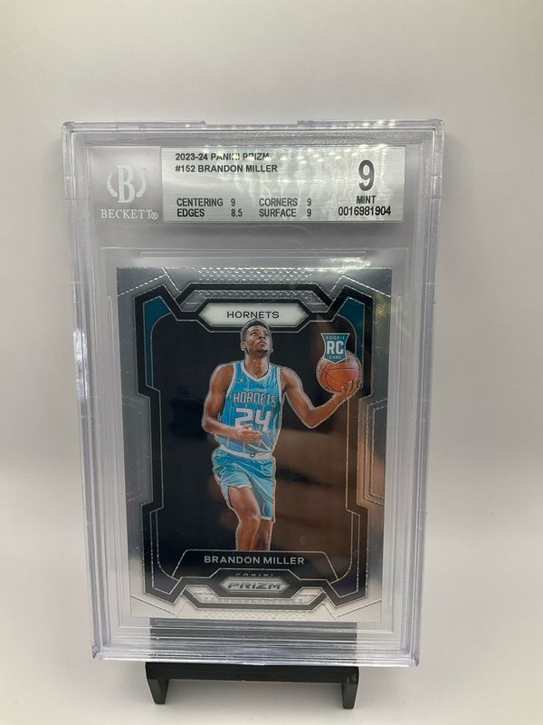 2023/24 PRIZM BRANDON MILLER BECKETT 9