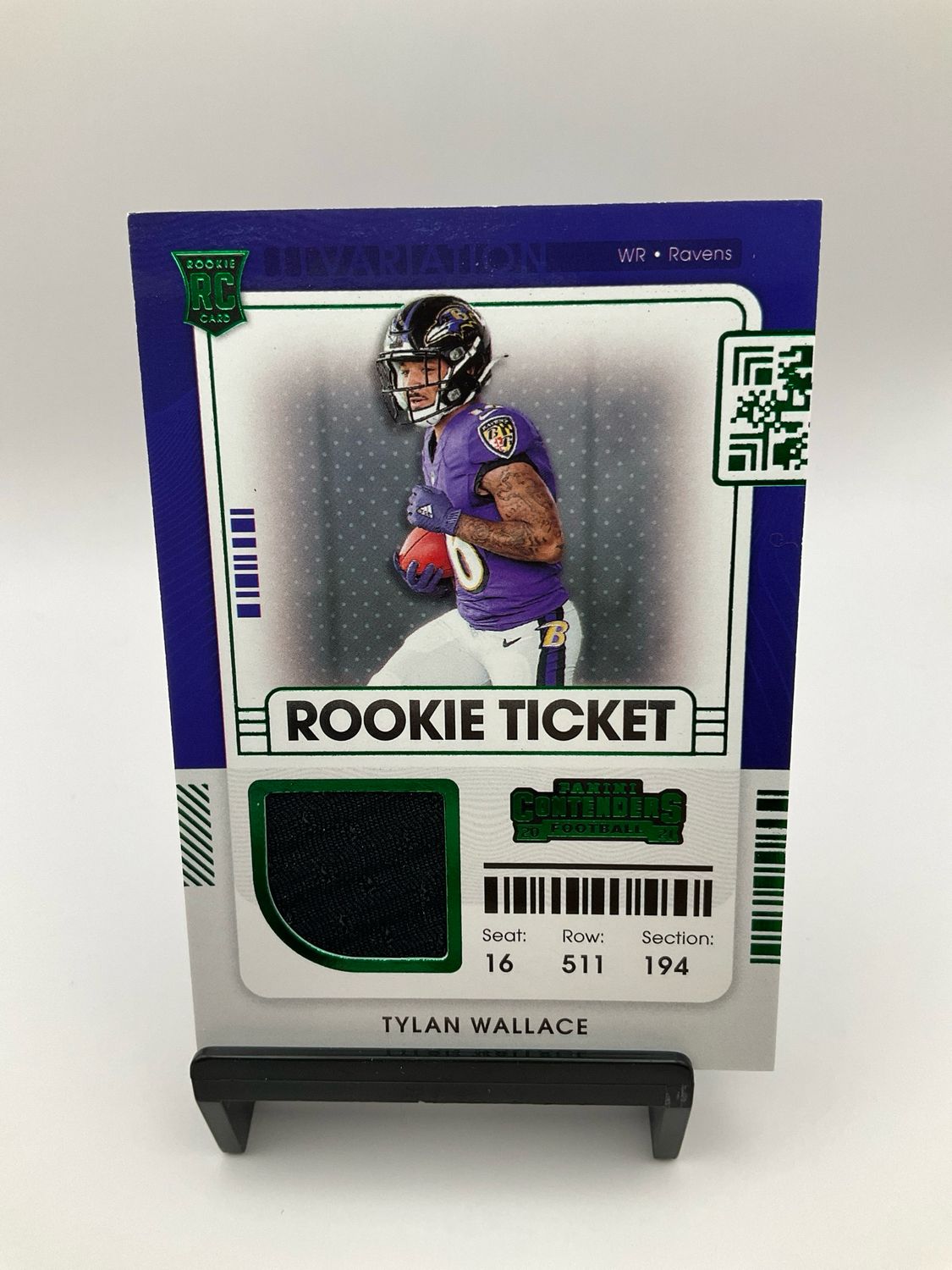 2021 CONTENDERS TYLAN WALLACE PATCH GREEN