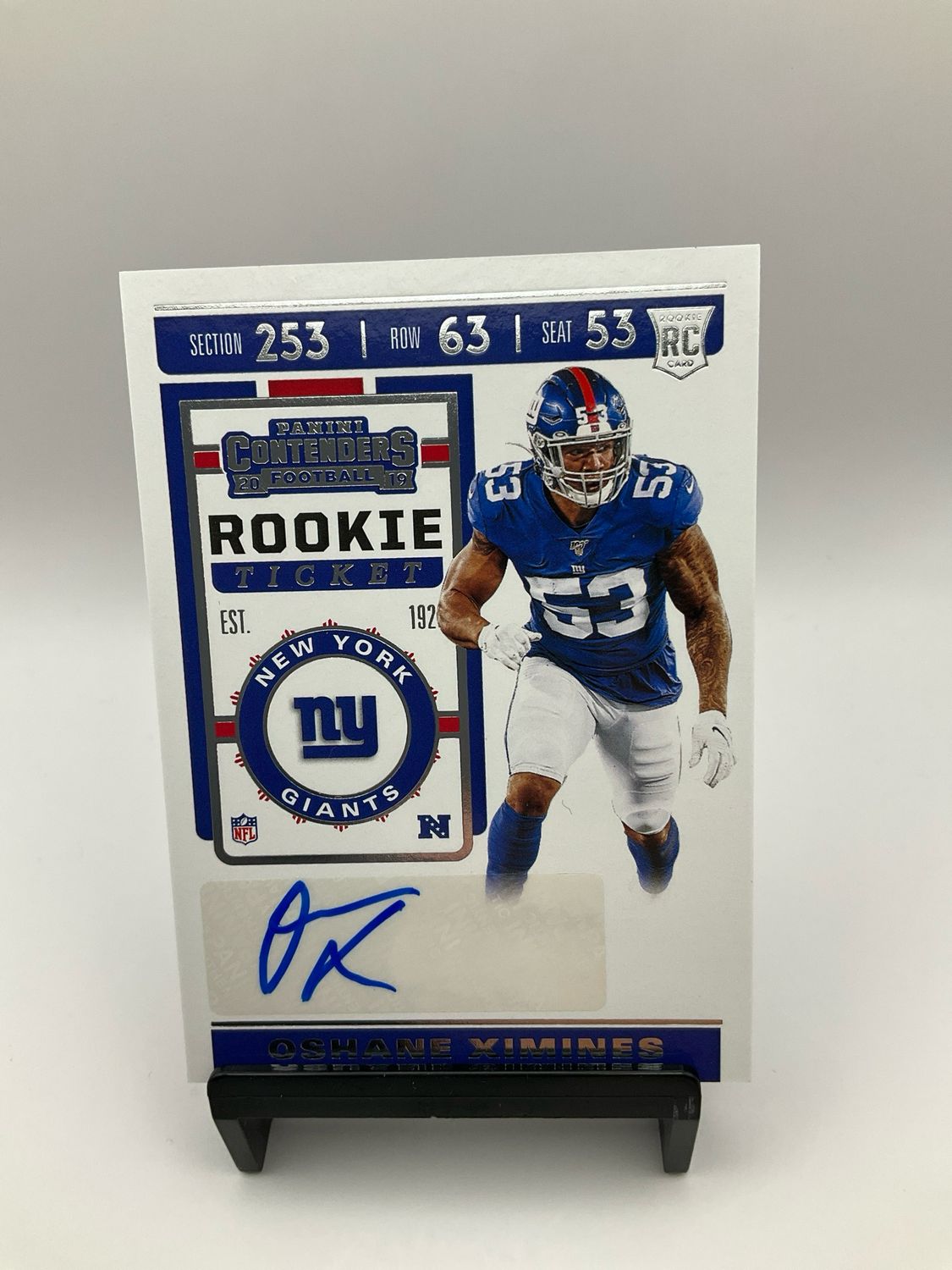 2019 CONTENDERS OSHANE XIMINES ROOKIE TICKET AUTO