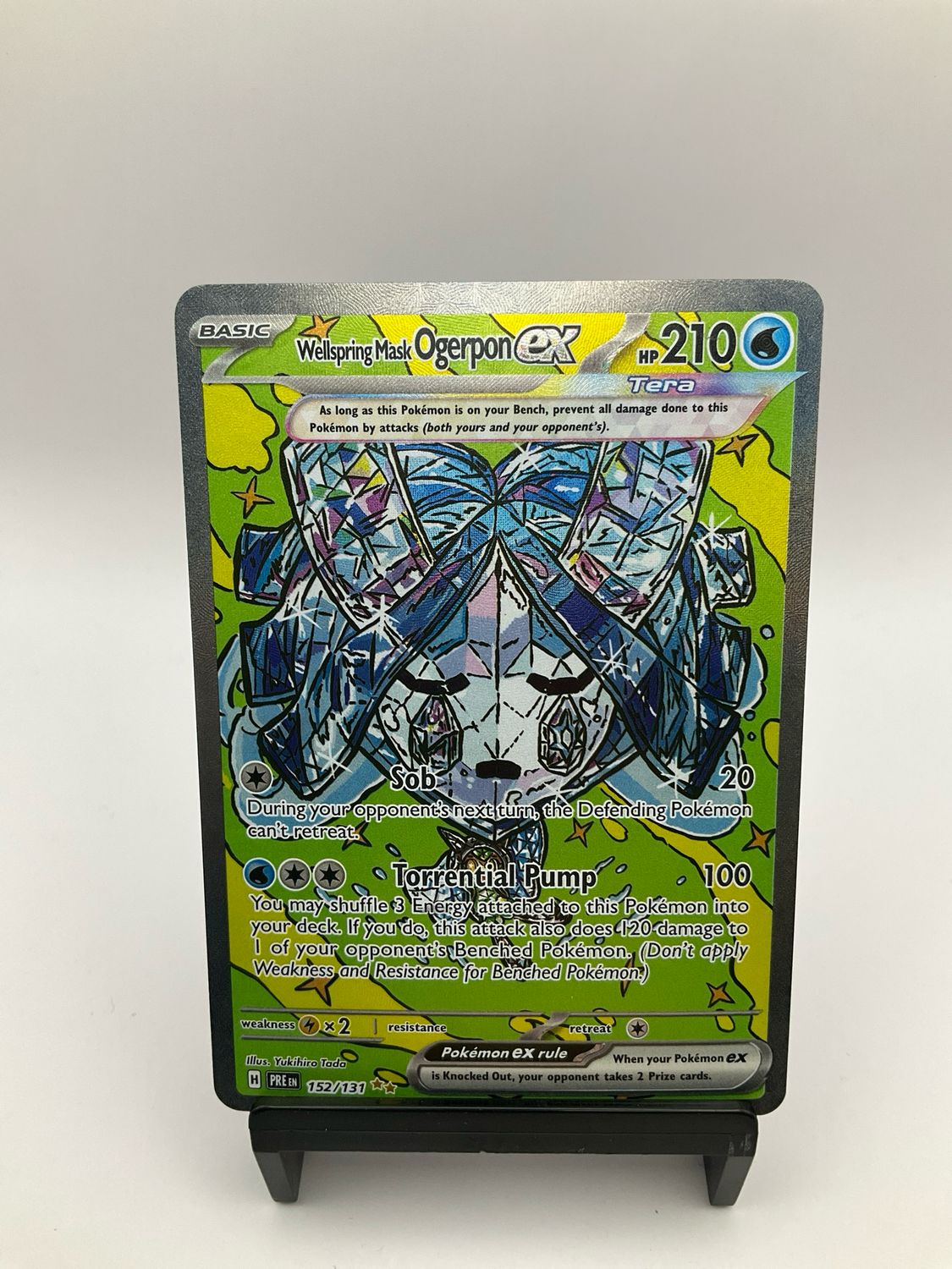 Pokemon SV Prismatic Evolutions Wellspring Mask Ogerpon ex SIR 152/131