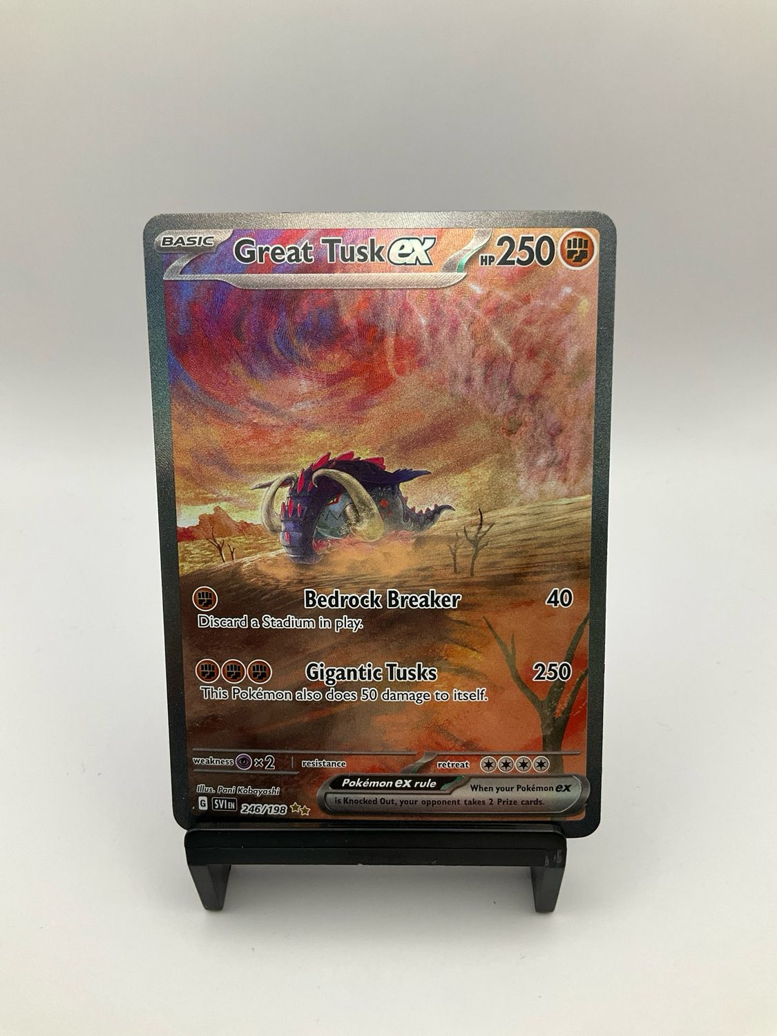 Great Tusk Ex 246/198 Pokemon Scarlet &amp; Violet