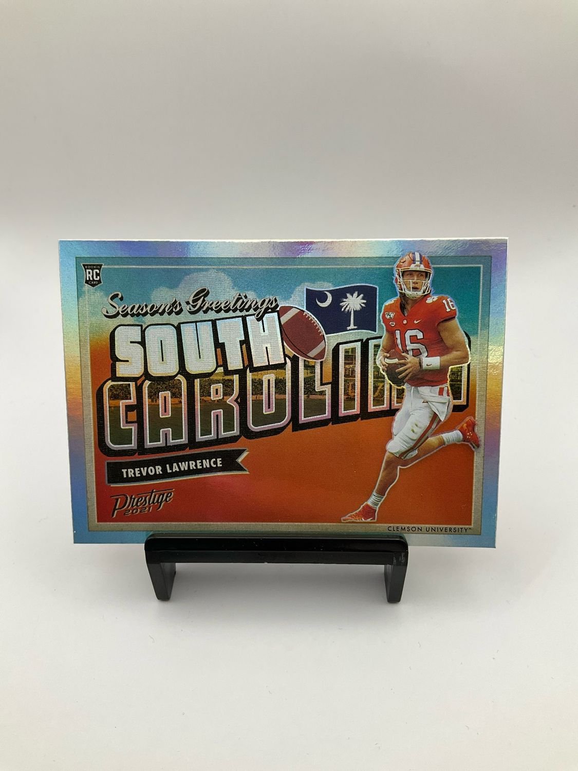 2021 Panini Prestige- TREVOR LAWRENCE-Season&#39;s Greetings South Carolina #SG-1