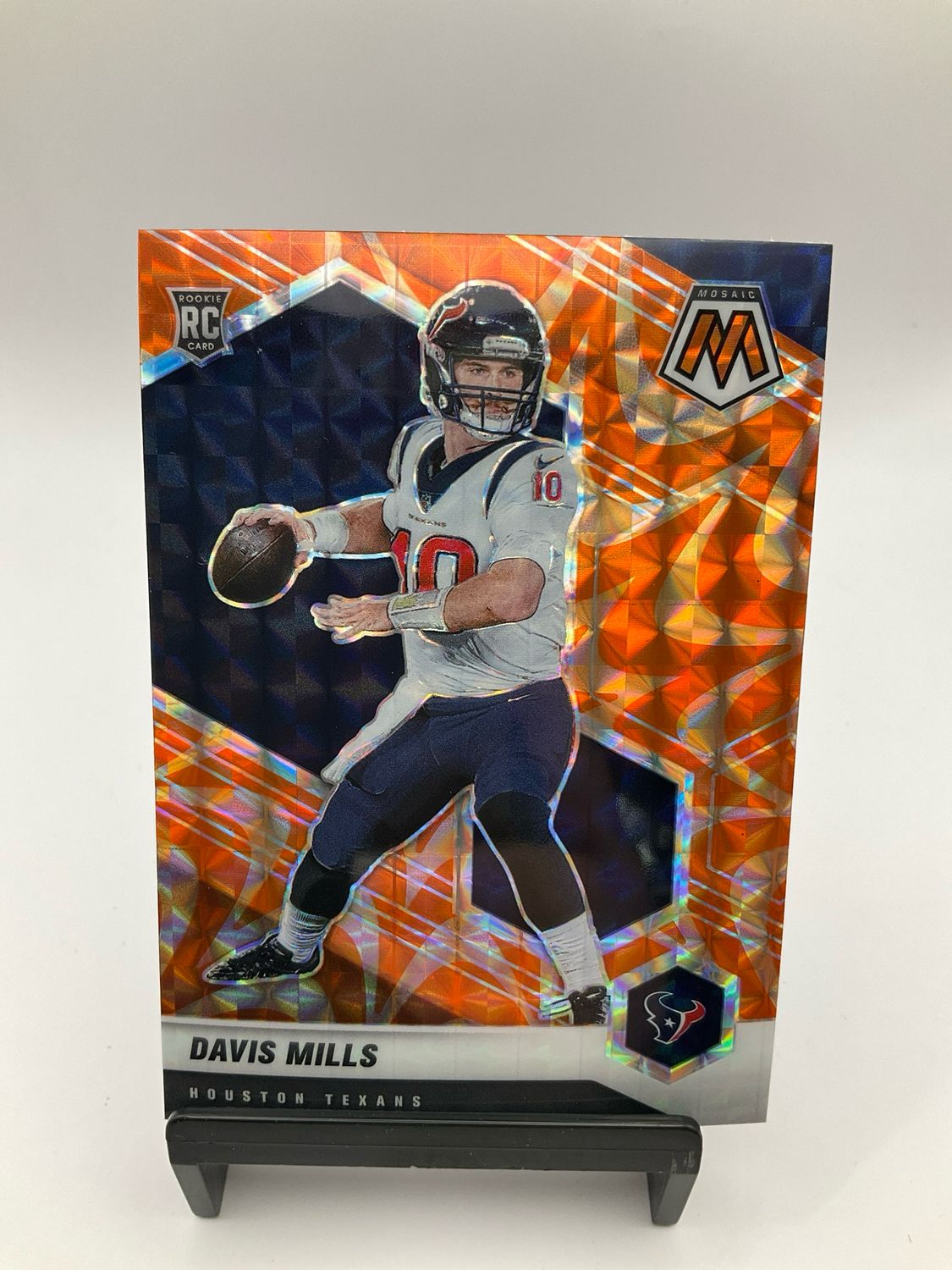 2021 MOSAIC DAVIS MILLS ROOKIE REACTIVE ORANGE PRIZM #322