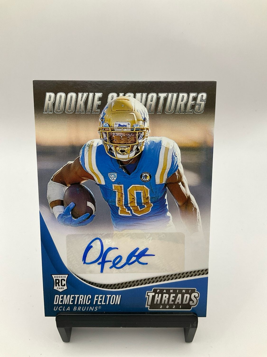 Demetric Felton 2021 Chronicles Draft Picks Threads Rookie RC AUTO