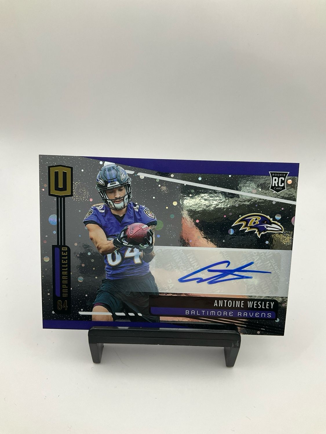 2019 Panini Unparalleled Antoine Wesley Rookie Signatures Cosmos RC