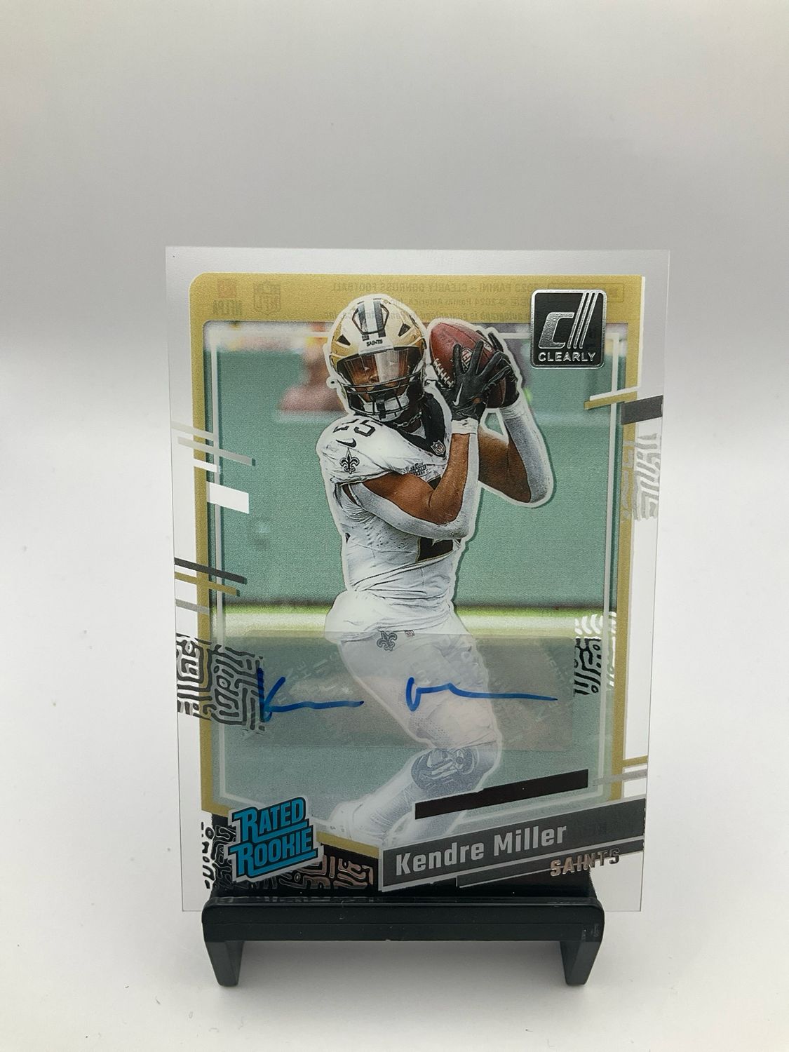 2023 Panini Donruss Clearly ~ Kendre Miller ~ Rated Rookie Auto